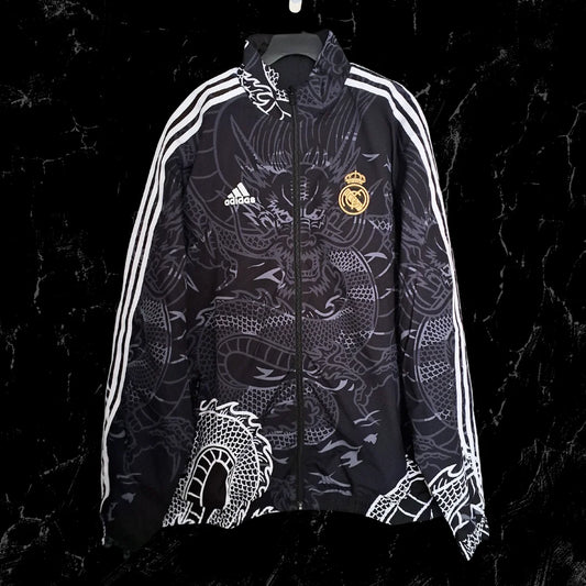 CHAQUETA REAL MADRID DOBLE FAZ BLACK