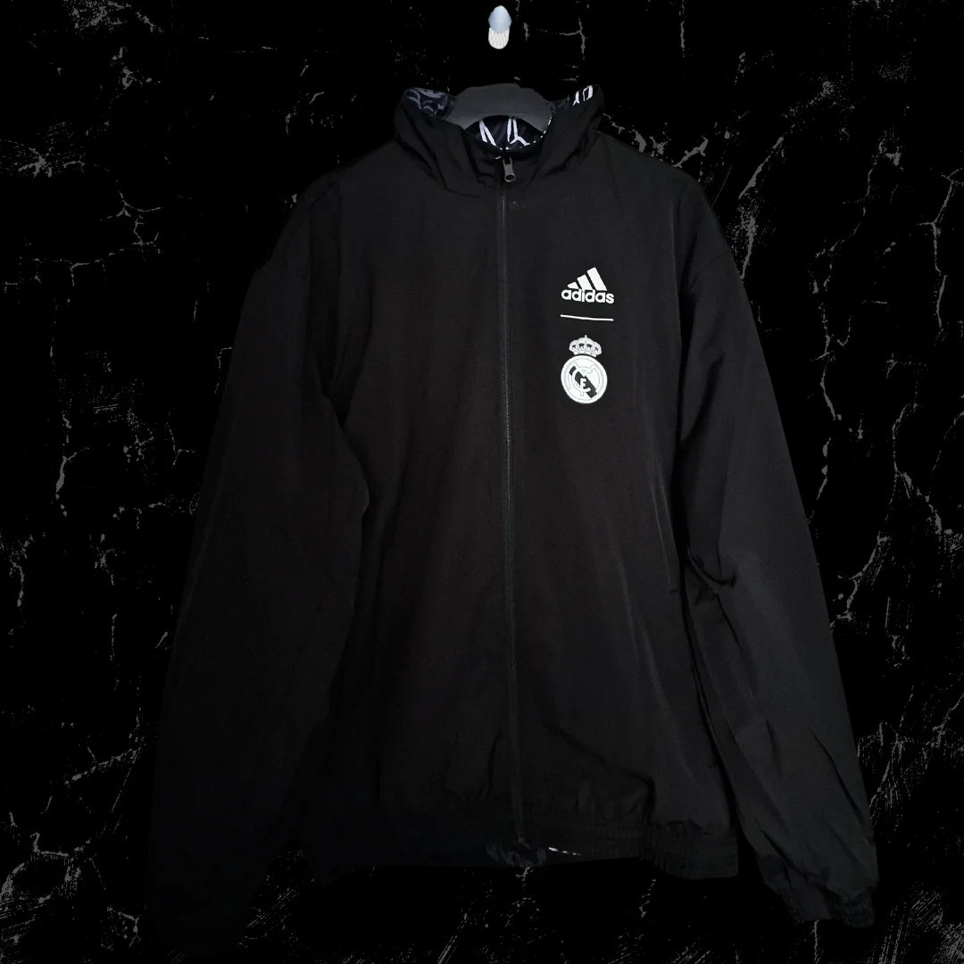 CHAQUETA REAL MADRID DOBLE FAZ BLACK