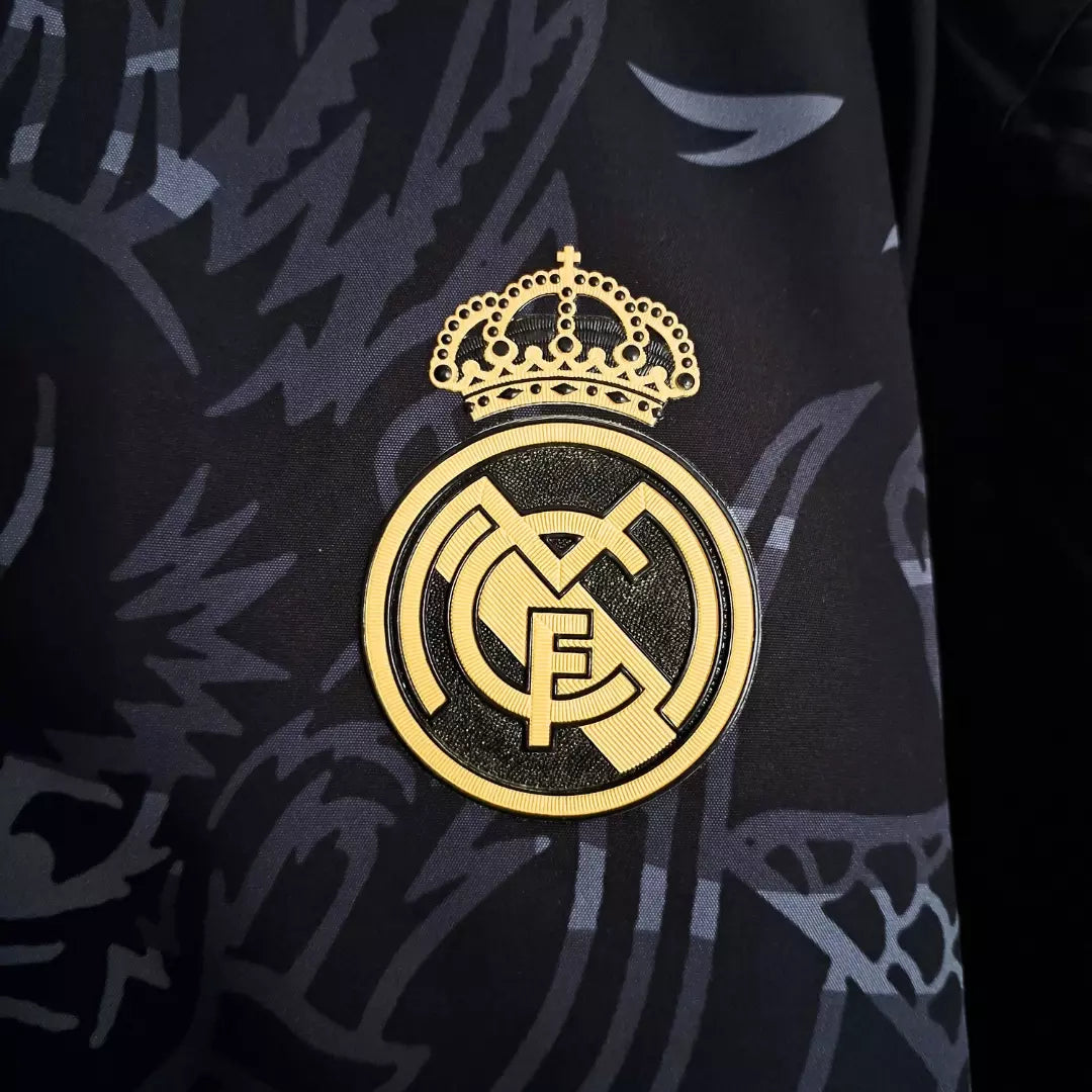 CHAQUETA REAL MADRID DOBLE FAZ BLACK