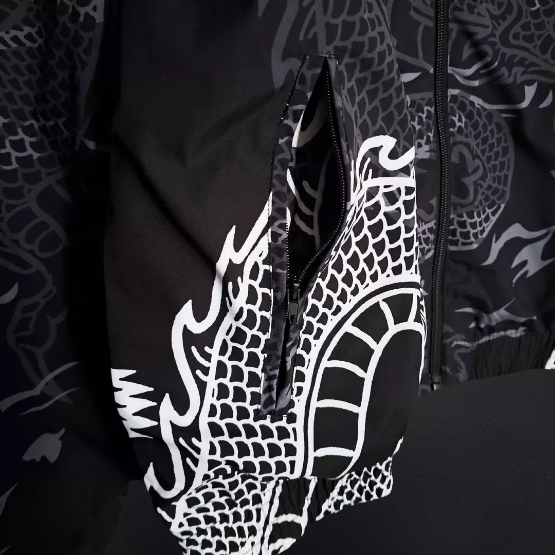 CHAQUETA REAL MADRID DOBLE FAZ BLACK